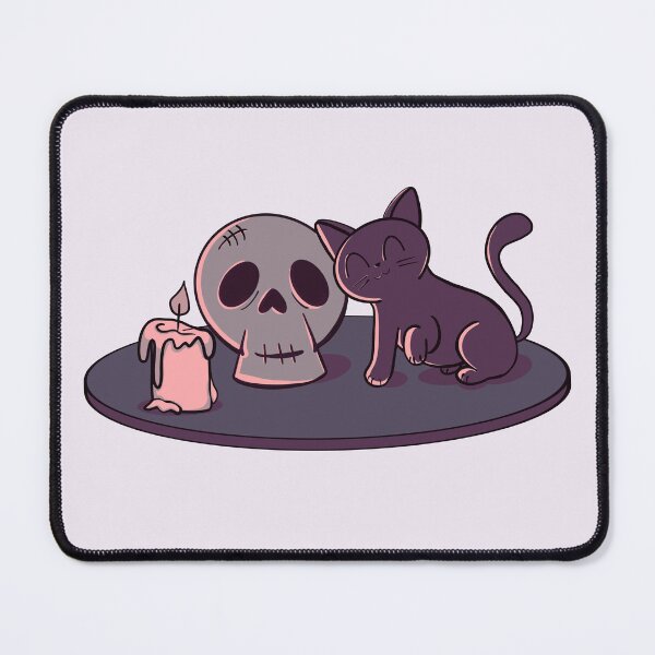 Item preview, Kitty and Skull (Purple) designed and sold by makell-creates.