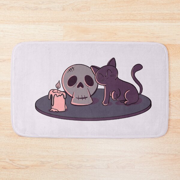 Item preview, Kitty and Skull (Purple) designed and sold by makell-creates.