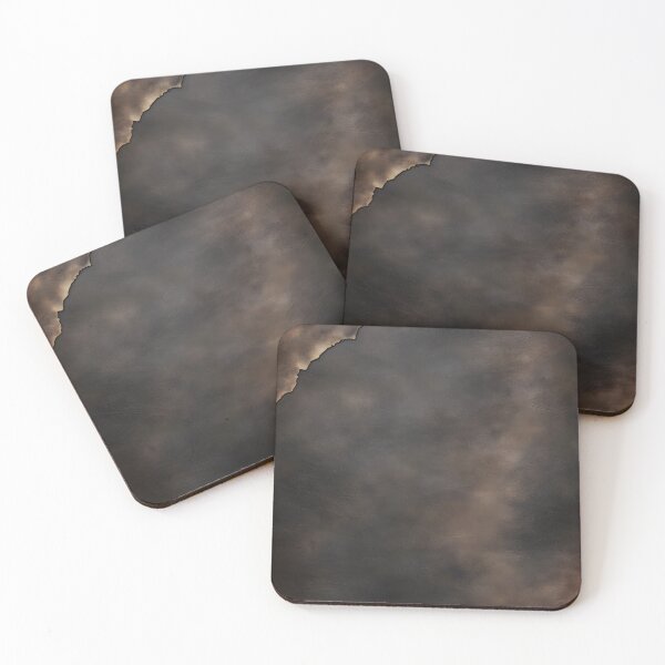 Item preview, Old black worn down distressed cowboy leather texture designed and sold by theinkscapist.