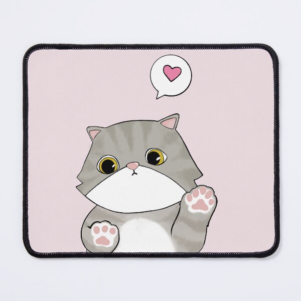Item preview, Cat with mini heart cartoon designed and sold by Beerich888.