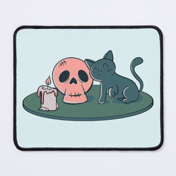 Item preview, Kitty and Skull (Pastel) designed and sold by makell-creates.