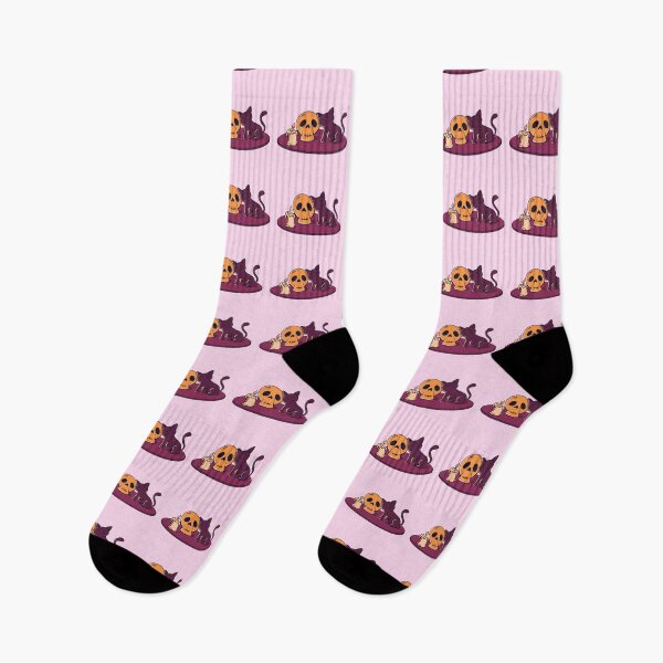 Item preview, Kitty and Skull (Maroon) designed and sold by makell-creates.