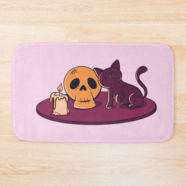 Item preview, Kitty and Skull (Maroon) designed and sold by makell-creates.