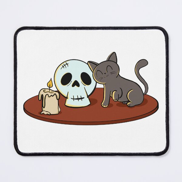 Item preview, Kitty and Skull (Light) designed and sold by makell-creates.