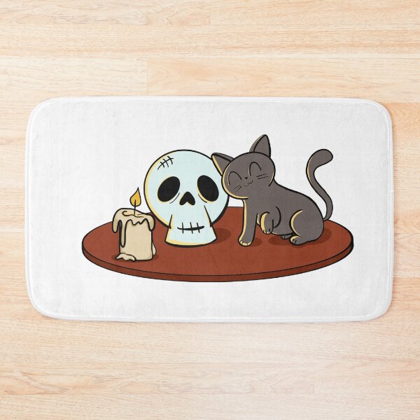 Item preview, Kitty and Skull (Light) designed and sold by makell-creates.