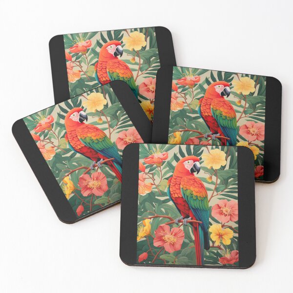 Item preview, Thick Billed Parrot On Bright Flowers designed and sold by Michealfashion.