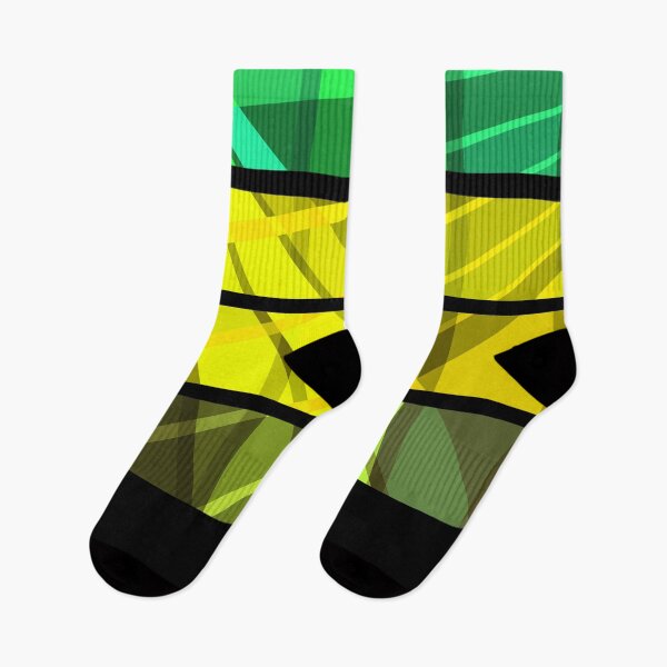 Item preview, Black and yellow green abstract striped a simple cell pattern .  designed and sold by fuzzyfox.