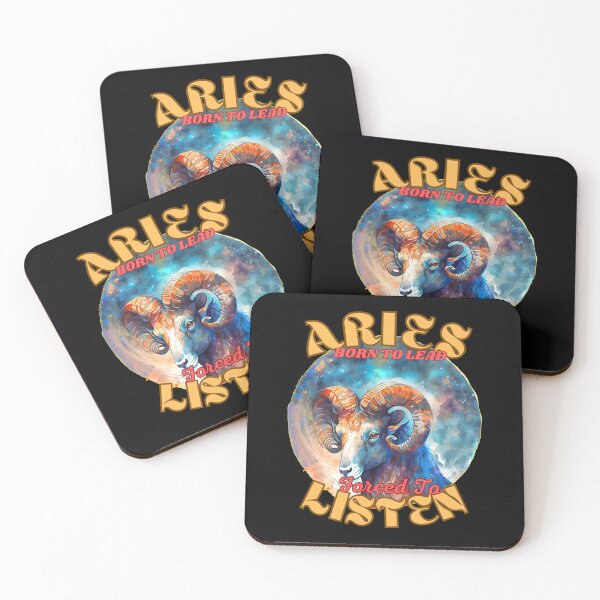 Item preview, Aries: Born To Lead, Forced To Listen. aries astrology designed and sold by ZodiacWonders.
