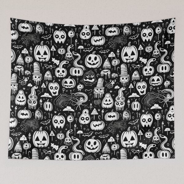 Item preview, Playful Halloween Doodles designed and sold by natthaaekf.