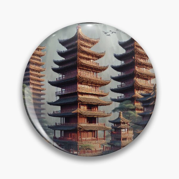 Item preview, Insane Pagoda City Scape designed and sold by shakespeare1212.