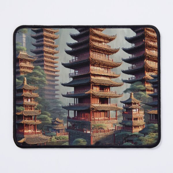 Item preview, Insane Pagoda City Scape designed and sold by shakespeare1212.