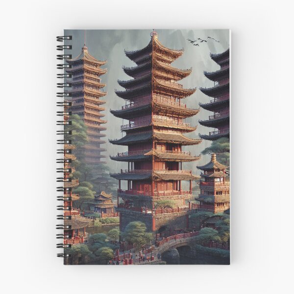 Item preview, Insane Pagoda City Scape designed and sold by shakespeare1212.