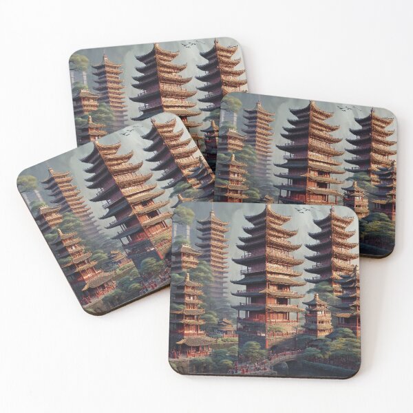 Item preview, Insane Pagoda City Scape designed and sold by shakespeare1212.