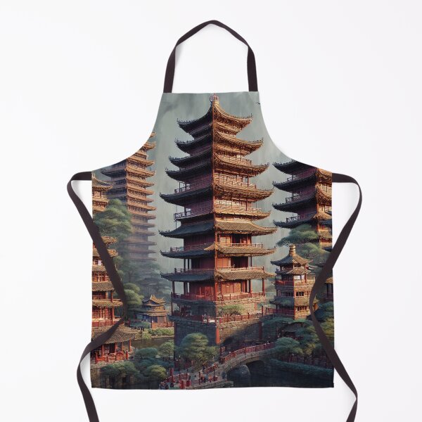 Item preview, Insane Pagoda City Scape designed and sold by shakespeare1212.