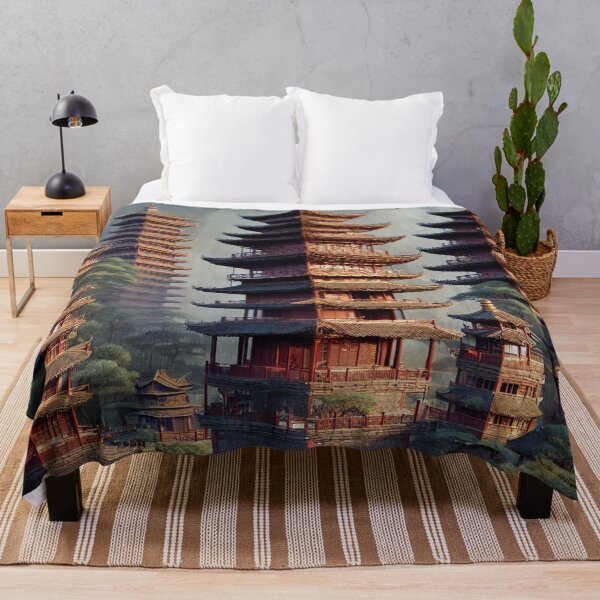 Item preview, Insane Pagoda City Scape designed and sold by shakespeare1212.