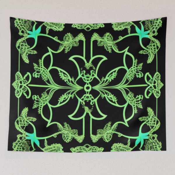 Item preview, Neon green French lace  designed and sold by Roxburylane.