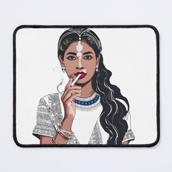 Item preview, The Cool Smoking Girl designed and sold by TeeTimeStories.