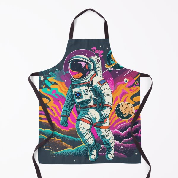 Artikelvorschau, Retro-Weltraumastronaut, der im Weltraum schwebt entworfen und verkauft von InkBlvd.