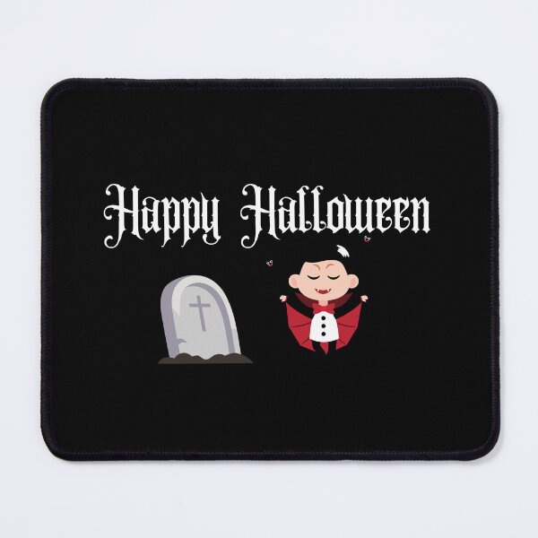 Item preview, Happy Halloween Invitation and Art with cute vampire with a black vampire cape designed and sold by KinsOfTheArts.