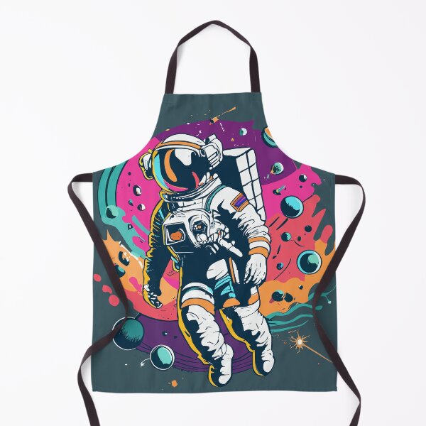 Artikelvorschau, Retro-Weltraumastronaut, der im Weltraum schwebt entworfen und verkauft von InkBlvd.