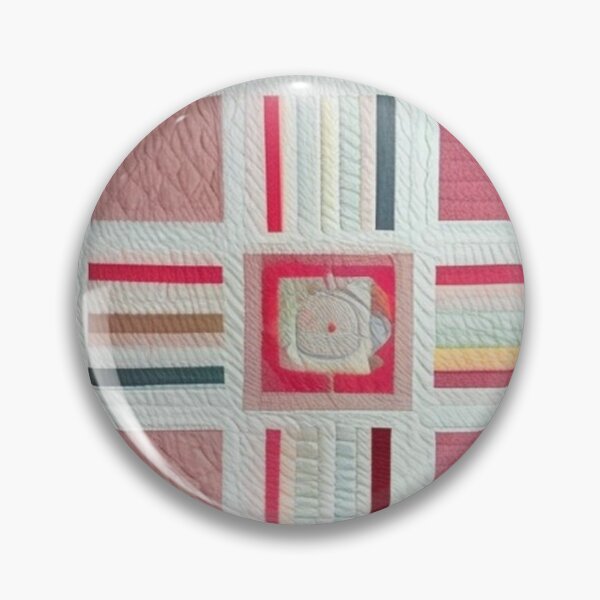 Item preview, Pink and white Patchwork quilt  designed and sold by Roxburylane.