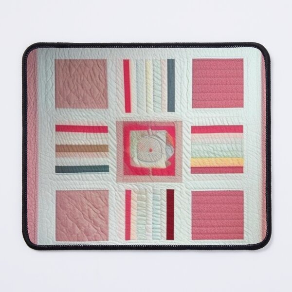 Item preview, Pink and white Patchwork quilt designed and sold by Roxburylane.