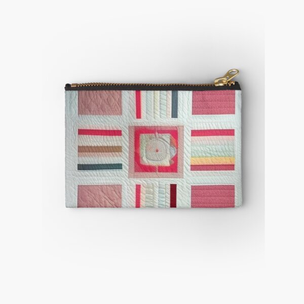 Item preview, Pink and white Patchwork quilt  designed and sold by Roxburylane.