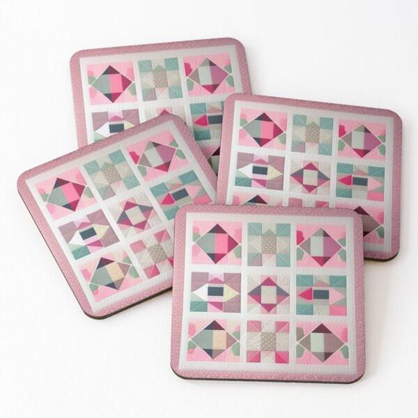 Item preview, Pastel Patchwork quilt  designed and sold by Roxburylane.