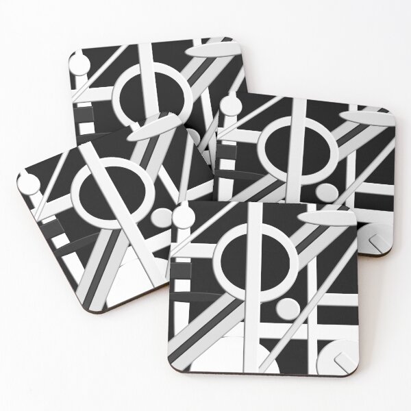 Item preview, Black White 3D Geometric Pattern designed and sold by AmezMemes.