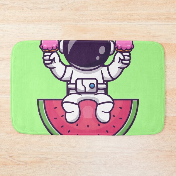 Item preview,  Cute Astronaut with Ice Cream Cone and Watermelon designed and sold by hjian8219.