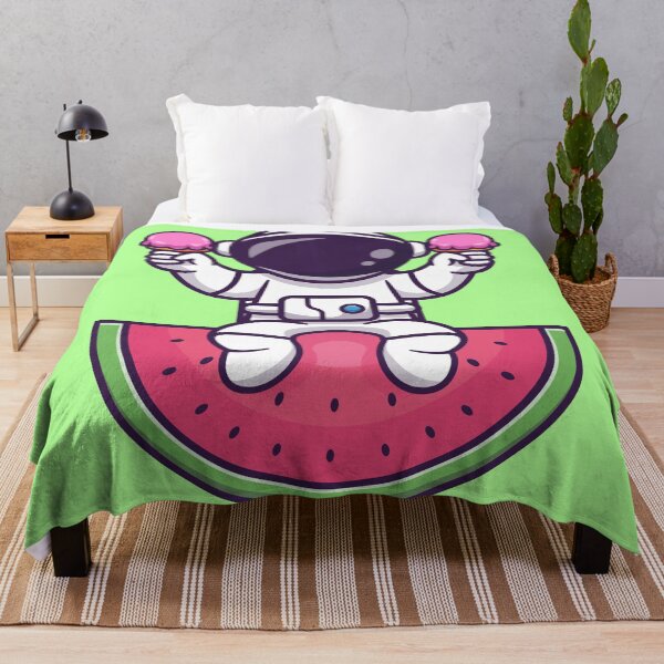 Item preview, Cute Astronaut with Ice Cream Cone and Watermelon designed and sold by hjian8219.
