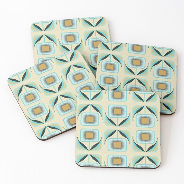 Item preview, FLOWER EUPHORIA - Green and Gold [larger pattern] designed and sold by Carina Parry Studios.