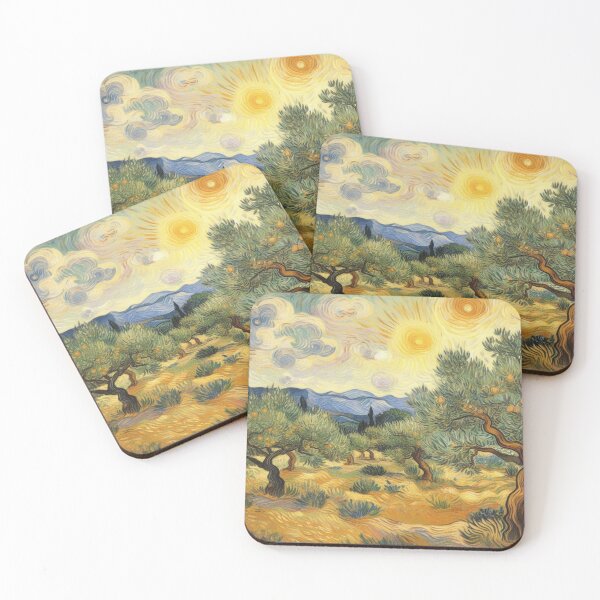 Item preview, Olive Trees by Van Gogh - Nature Lover's Gift designed and sold by Dshoppin.