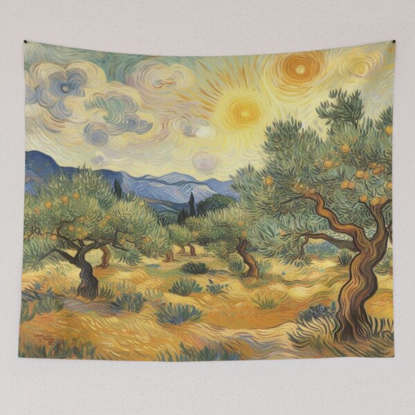Item preview, Olive Trees by Van Gogh - Nature Lover's Gift designed and sold by Dshoppin.