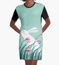 Kaninchen, ruhend T-Shirt Kleid