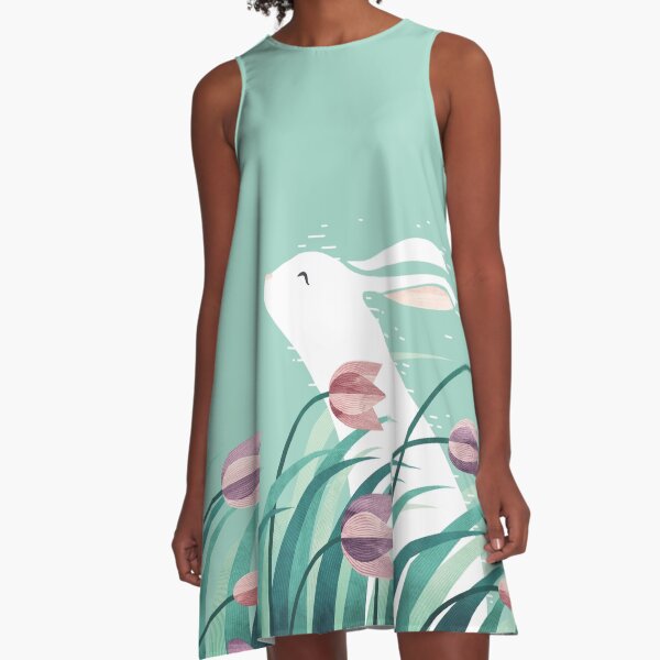 Rabbit, Resting A-Line Dress