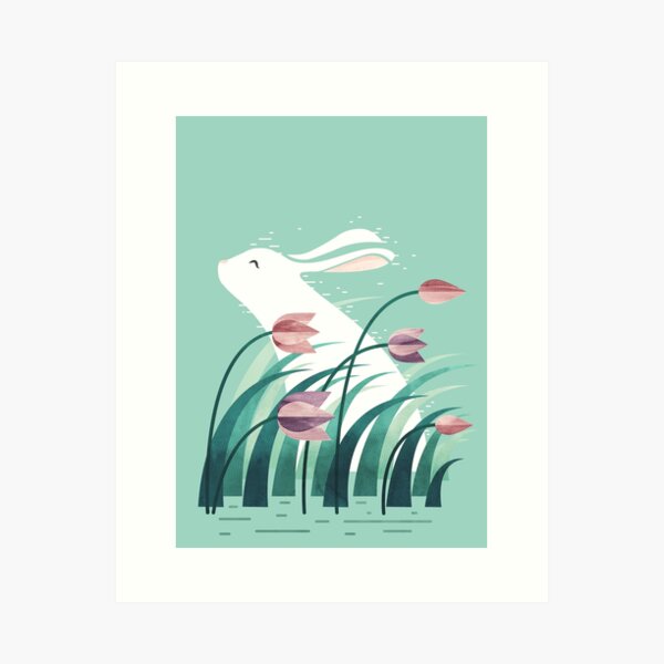 Rabbit, Resting Art Print