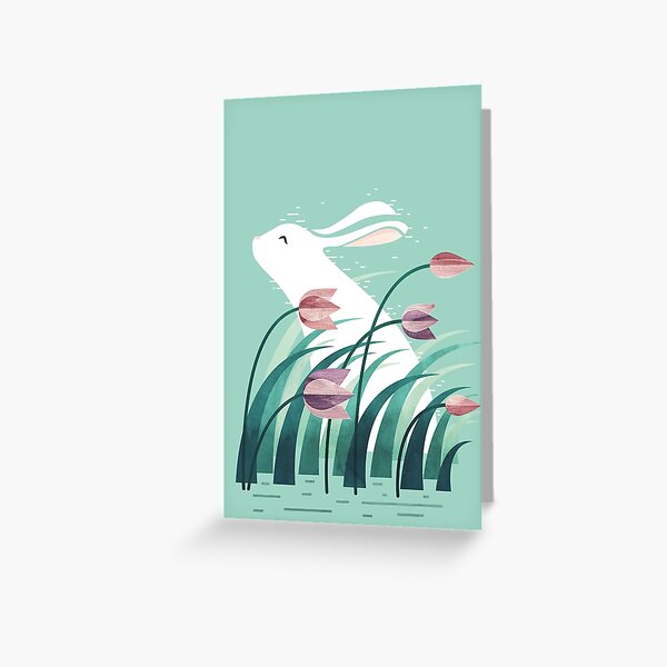 Rabbit, Resting Greeting Card