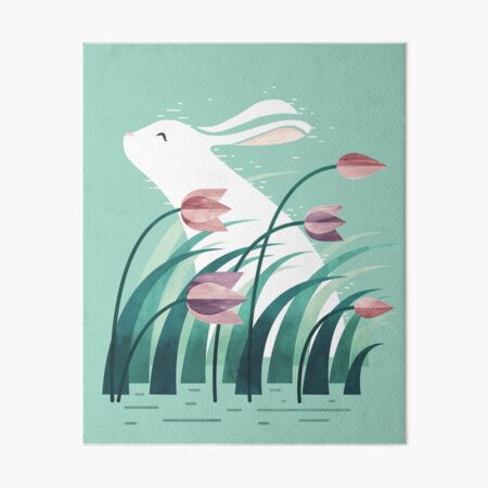 Rabbit, Resting Art Board Print