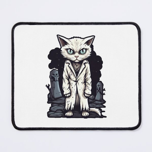 Item preview, Halloween Scary Cemetery Stalker Cat: Creepily Captivating designed and sold by hamishby.