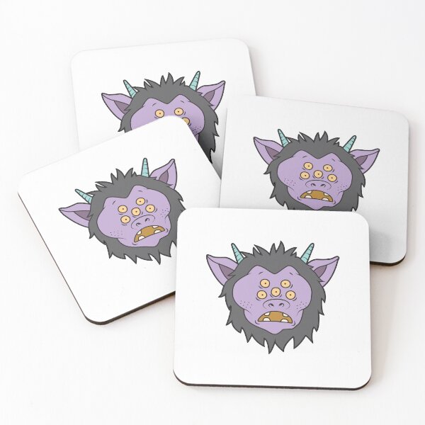 Item preview, MUNSTA - Surprised Purple Monster designed and sold by OWLSTANDING.