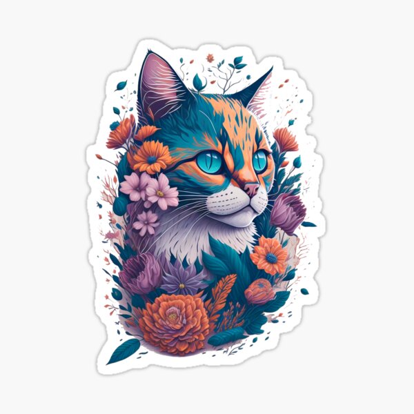 Cute Cat PFP Sticker for Sale by thetechnopath
