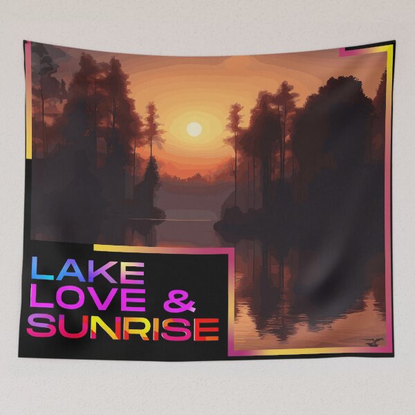 Item preview, Lake Love and Sunrise || Morning Sunrise Scene designed and sold by EnviroGuard.