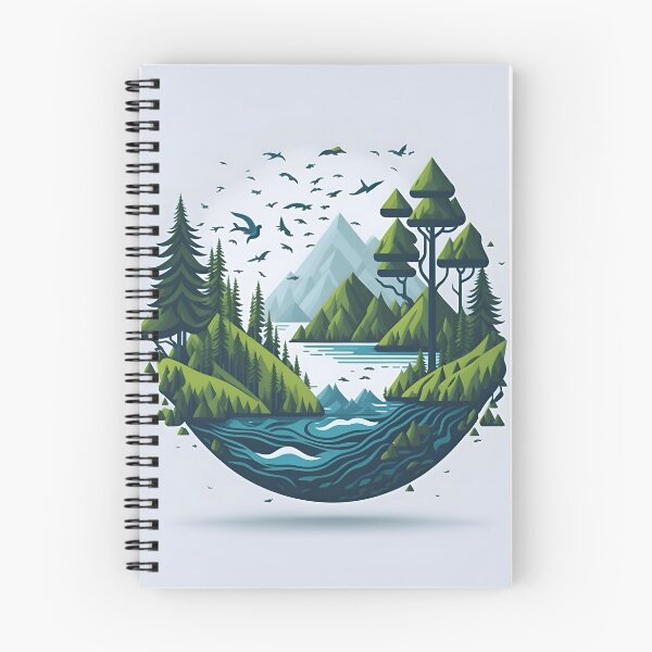 Item preview, "The vector art logo seamlessly blends elements of the forest and sea, creating a harmonious and captivating design that captures the beauty of both natural worlds." designed and sold by Best-Art-32.