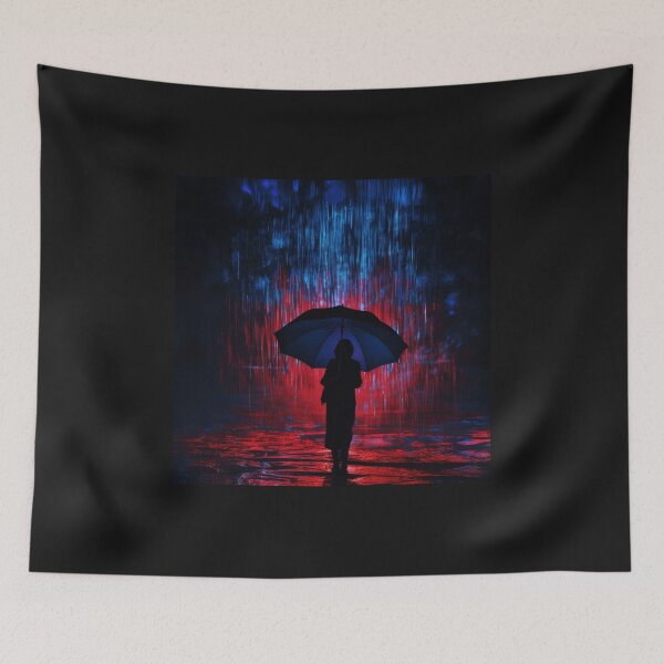 Item preview, Silhouette Of Woman Holding Umbrella  designed and sold by FireFXStudio.