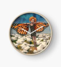 Your Time To Soar (Butterfly Girl) Clock