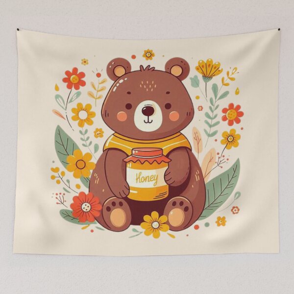 Aperçu de l'œuvre Honey Bear créée et vendue par Myra365Art.