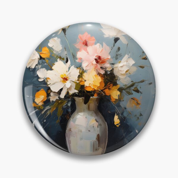 Artikelvorschau, Vase mit Blumenmalerei. entworfen und verkauft von inkArtistryfine.