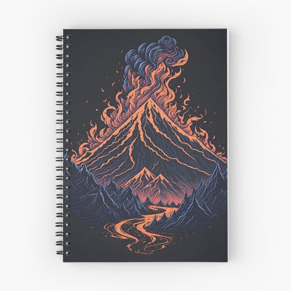 Item preview, "The vector art logo of the volcano elegantly captures the majestic power and beauty of nature's fury." designed and sold by Best-Art-32.