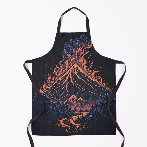 Item preview, "The vector art logo of the volcano elegantly captures the majestic power and beauty of nature's fury." designed and sold by Best-Art-32.